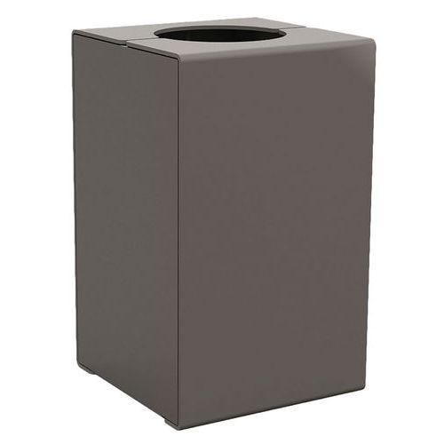 Illustration de : Poubelle Kub 120 L acier - Procity