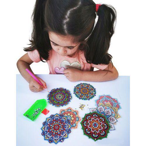 Illustration de : Atelier 15 mandalas 10 cm à diamanter