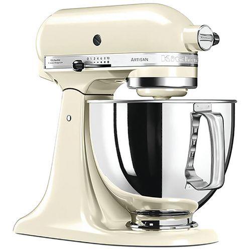 Illustration de : Robot Pâtissier sur socle 4,8 L Crème KITCHENAID