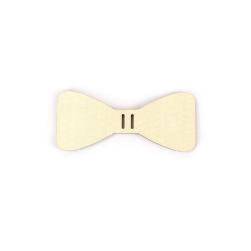 Illustration de : Nœud papillon bois 120 x 50 mm - Graine créative