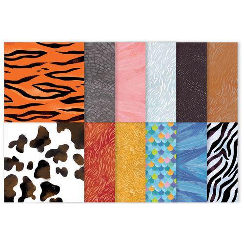 Illustration de : Bloc 72 feuilles papier origami 15x15 recto-verso - Roylco