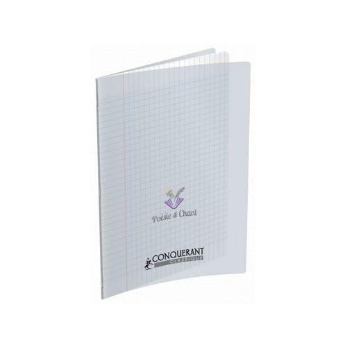 Illustration de : Cahier de poésie incolore 96 pages A4 réglure mixte - Conquerant