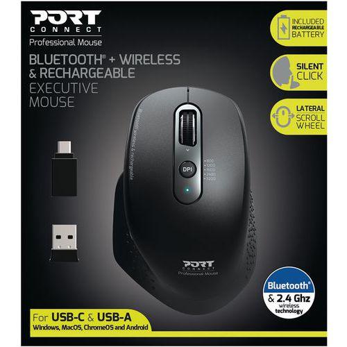 Illustration de : Souris sans fil & rechargeable Pro Bluetooth - Port connect