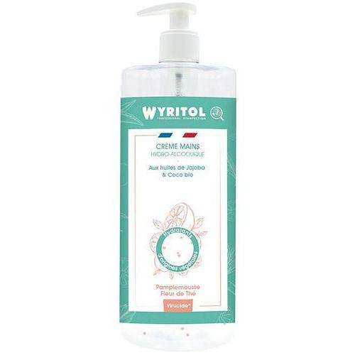 Illustration de : Crème mains hydroalcoolique - 500ml - Wyritol