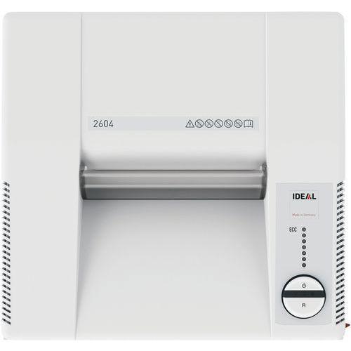 Illustration de : Destructeur de papier 2604 coupe super micro P-7 - Ideal