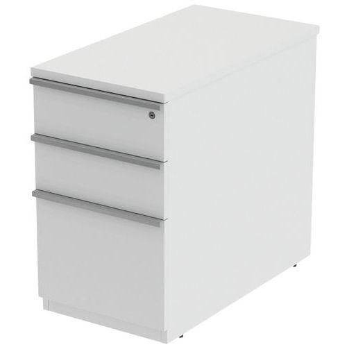 Caisson Fixe 3 tiroirs 43 x 80 ht 72 cm blanc thumbnail image 1