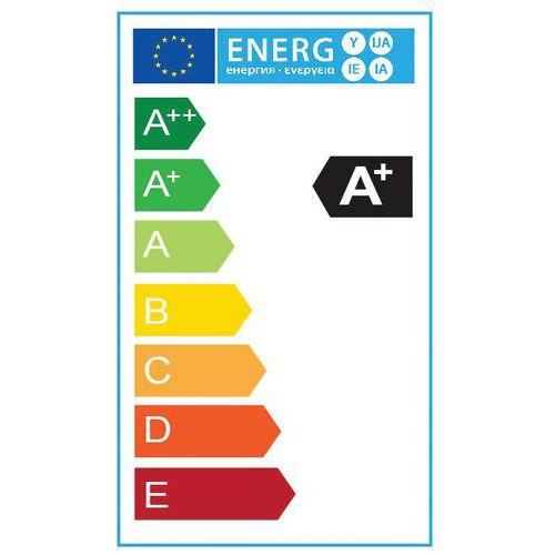 Illustration de : Lampadaire Variaglass Led gris métal prise europe - Unilux