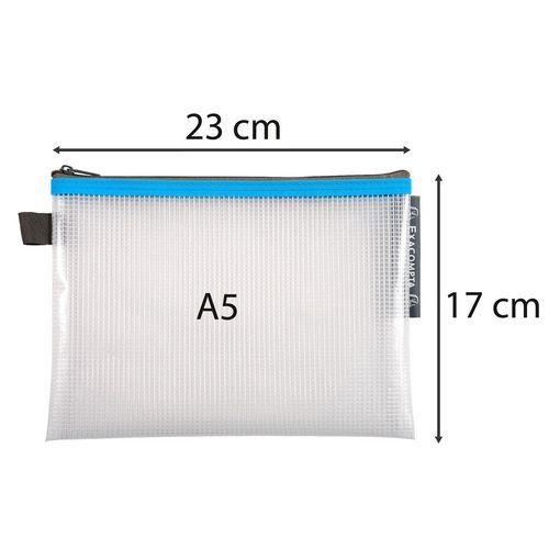 Illustration de : Pochette zip EVA A5 23x17 cm - Exacompta