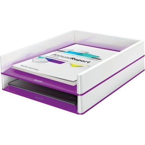 Illustration de : Corbeille à courrier - Dual - Leitz