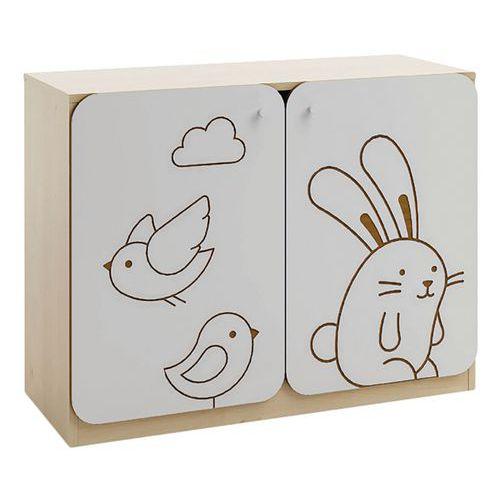 Illustration de : Meuble bas 2 portes