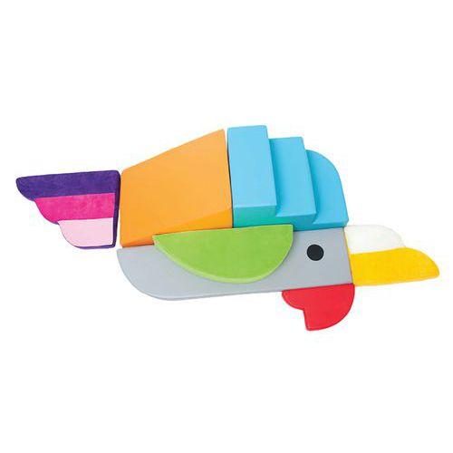 Illustration de : Coin de jeu oiseau en mousse