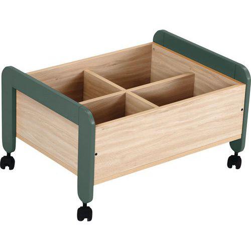 Illustration de : Bac à albums bas Lili