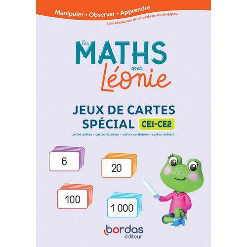 Illustration de : Les maths avec Léonie CE1/CE2 Coffret de cartes