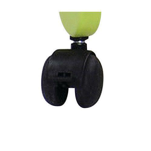 Illustration de : Meuble Lili 1 colonne 4 niches + roulettes
