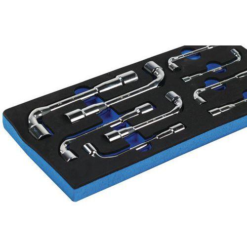 Illustration de : Module 1/3 avec 9 clés à pipe - Manutan Expert