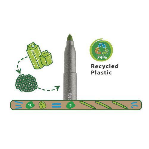 Illustration de : Schoolpack 72 feutres pointe extra large couleurs assorties - Carioca