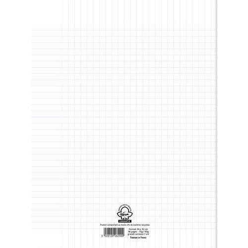 Illustration de : Cahier travaux pratiques 24x32cm 96 pages seyes + uni 70g/90g - Pichon