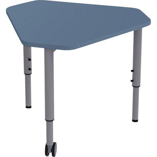 Illustration de : Table mobile Géométra trapèze 60° 68x60,5 cm - Manutan Expert