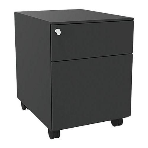 Caisson mobile métal 2 tiroirs (dont 1 DS) anthracite thumbnail image 1