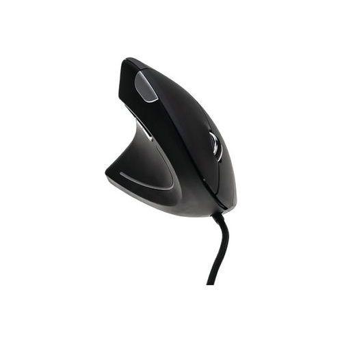 Illustration de : Souris verticale gaucher V150UG USB noire - Dacomex