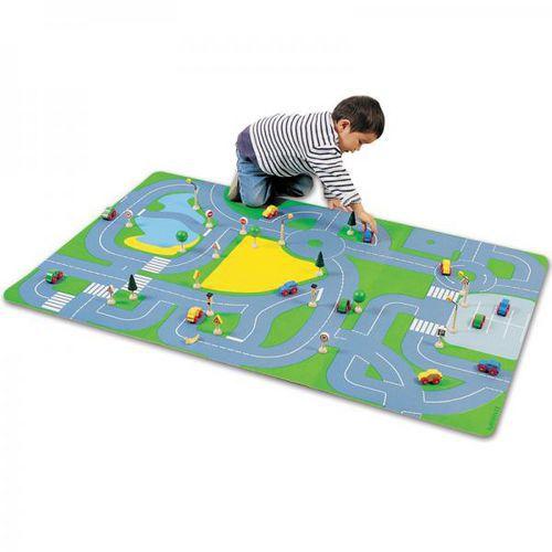 Illustration de : Grand tapis de routes - Nathan