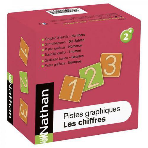 Illustration de : Pistes graphiques les chiffres - Nathan