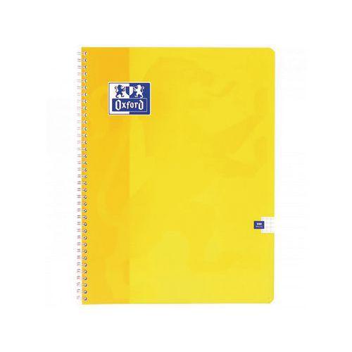 Illustration de : Cahier 100 pages spirale 24x32 cm 5x5 carte color life - Oxford