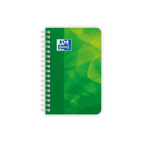 Illustration de : Carnet 180 pages 9x14cm 5x5 coloris assortis lagoon - Oxford