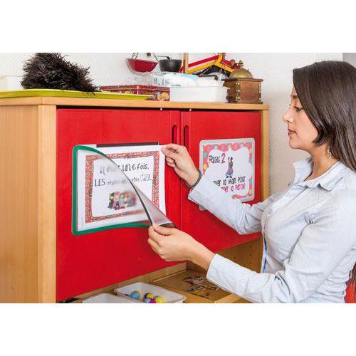 Illustration de : Cadre d'affichage mural 323 x 236 mm - Djois made by Tarifold