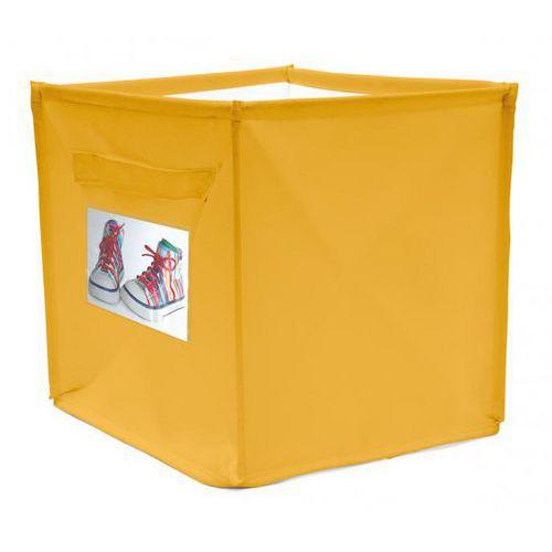 Illustration de : Lot de 4 paniers carré en tissu