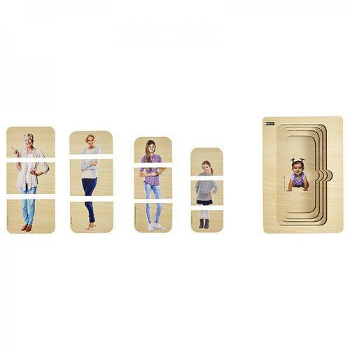 Illustration de : Puzzle Cycle de vie - La femme - Nathan