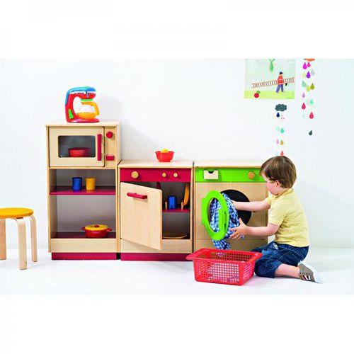 Illustration de : Lave-linge vert modulaire - Nathan