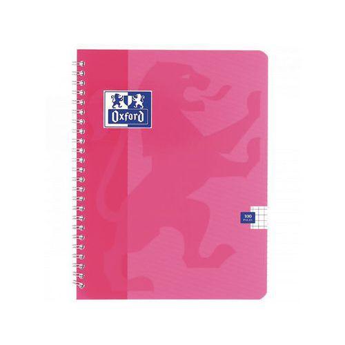 Illustration de : Cahier 100 pages 17x22 5x5 spirale color life - Oxford