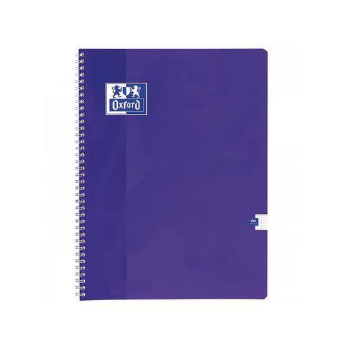Illustration de : Cahier carte 100 pages spirale 24x32 cm seyes color life - Oxford