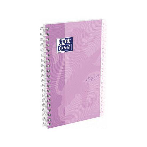 Illustration de : Répertoire 100 pages 11x17 cm 5x5 carte couleurs assorties - Oxford