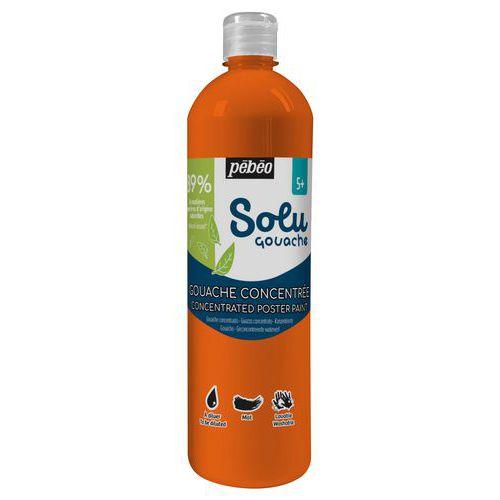 Illustration de : Flacon 1 litre solugouache - Pébéo