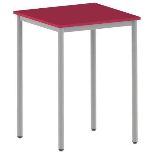 Illustration de : Mange debout Carélie 80 x 80 cm hauteur 110 cm stratifié - Mobidecor
