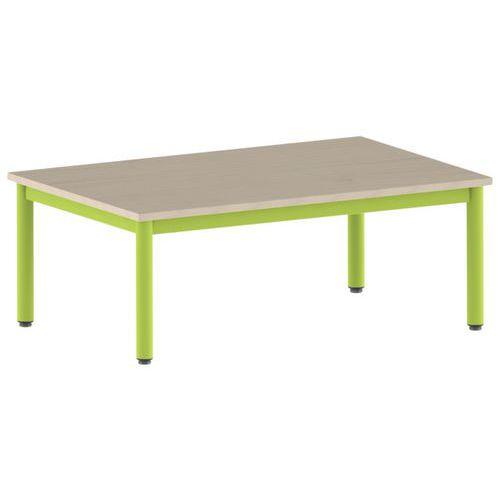 Illustration de : Table Carélie rectangulaire 120 x 80 cm fixe 4 pieds stratifié