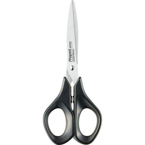 Illustration de : Ciseaux advanced green 17 cm anneaux recyclés - Maped