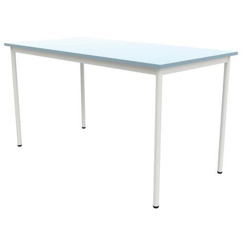 Illustration de : Table 4 pieds droits 80 x 80 cm stratifié ABS