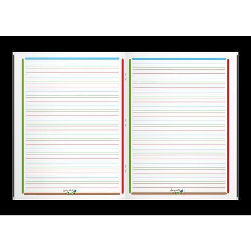 Illustration de : Cahier DYS 48 pages lignées interlignes 3 mm 90 g 17x22 cm - Oxford