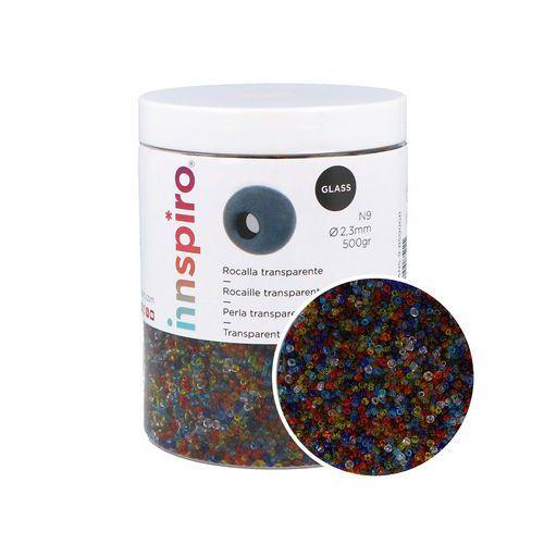 Illustration de : Boîte de 500 g perles de rocaille multicolores Ø 2,3 mm - Innspiro