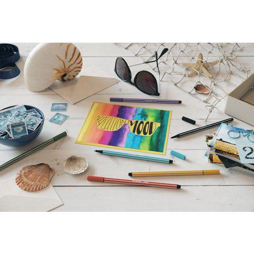 Illustration de : Etui 12 feutres pen 68 - Stabilo