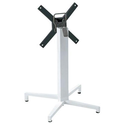 Pied de table Domino rabattable hauteur 73 cm colonne carrée - blanc thumbnail image 1