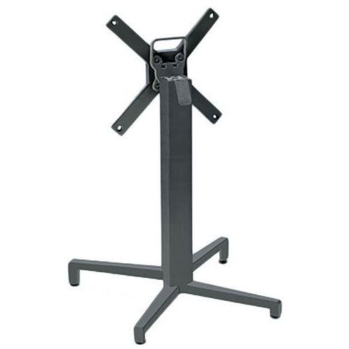 Pied de table Domino rabattable hauteur 73 cm colonne carrée - anthracite thumbnail image 1