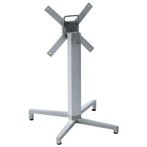 Pied de table Domino rabattable hauteur 73 cm colonne carrée - argent thumbnail image 1