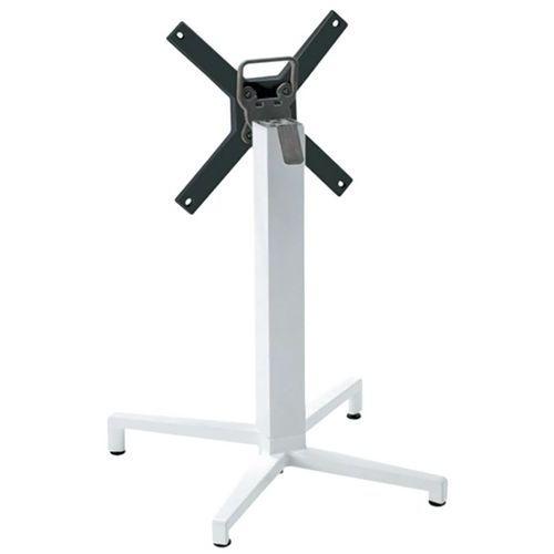 Pied de table Domino rabattable hauteur 73 cm colonne ronde - blanc thumbnail image 1