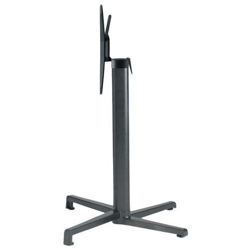 Pied de table Domino rabattable hauteur 73 cm colonne ronde - anthracite thumbnail image 1