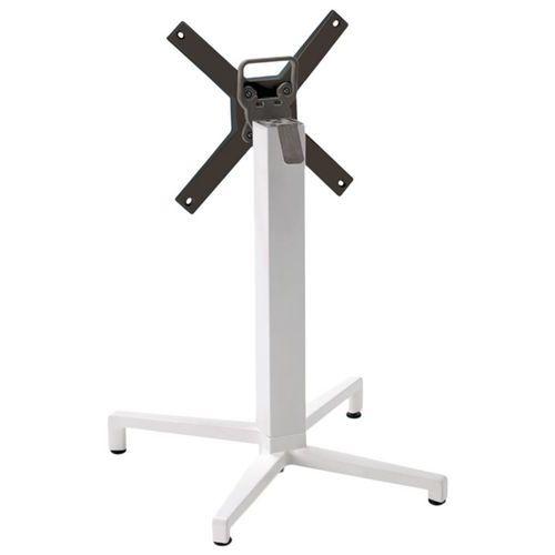 Pied de table Domino rabattable hauteur 109 cm colonne ronde - blanc thumbnail image 1