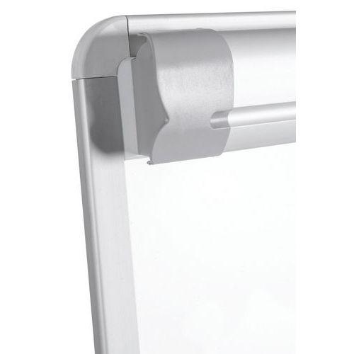 Illustration de : Chevalet paperboard magnétique - Gris - Manutan Expert